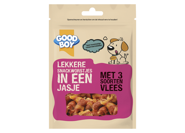 Good Boy Lekkere snackworstjes in een jasje