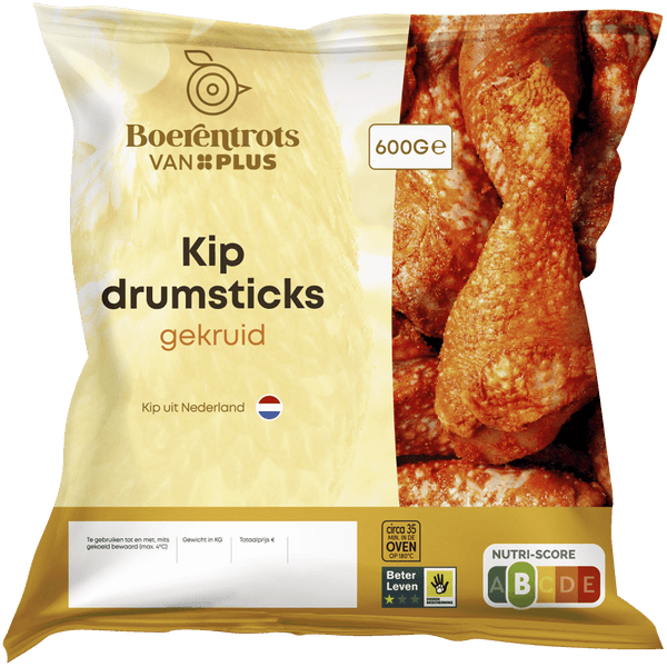 Boerentrots Kipdrumsticks gekruid