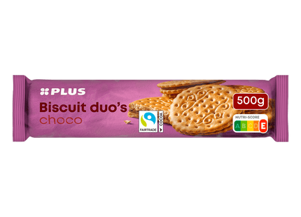 Biscuit duo's cacao Fairtrade