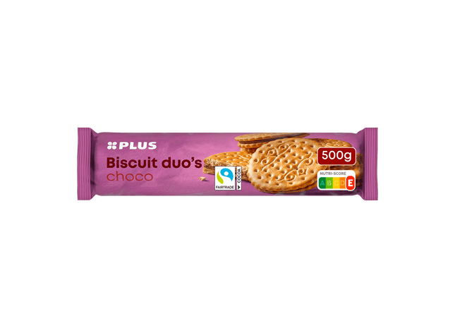Biscuit duo's cacao Fairtrade