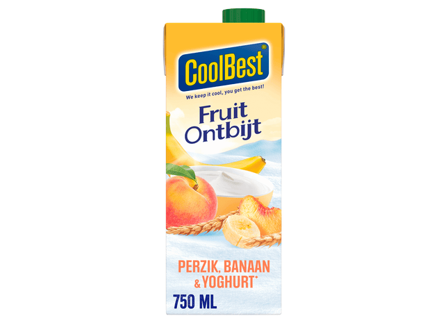 Coolbest Fruitontbijt perzik -banaan