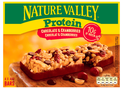 Nature Valley Protein chocolade cranberry