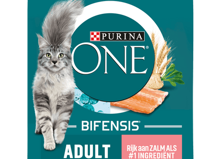 Purina One Adult cat food rich in salmon