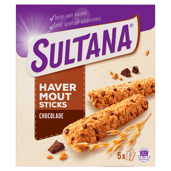 Verkade Sultana oatmeal sticks chocolate