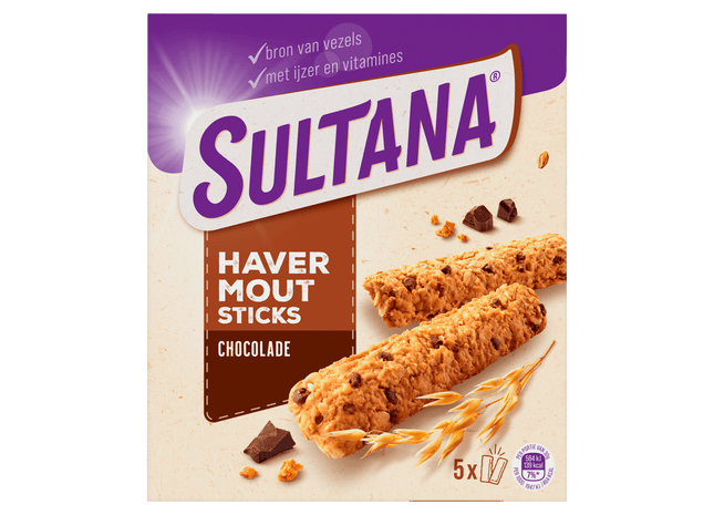 Verkade Sultana havermout sticks chocolade