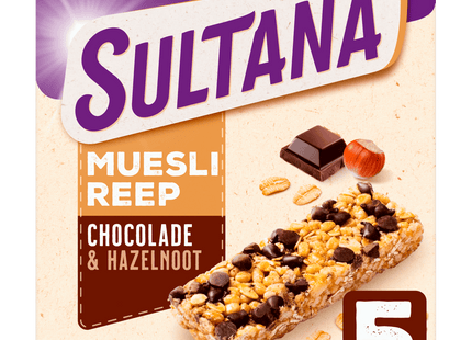 Verkade Sultana muesli bar chocolate