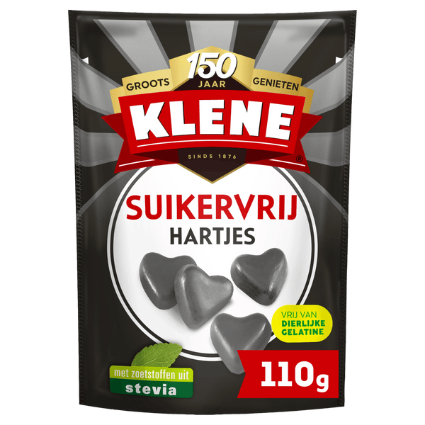 Klene zuckerfreie Lakritzherzen mit Süßholz