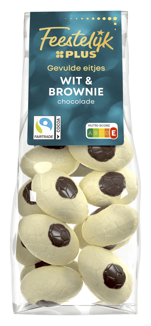 Feestelijk  Paaseitjes wit brownie