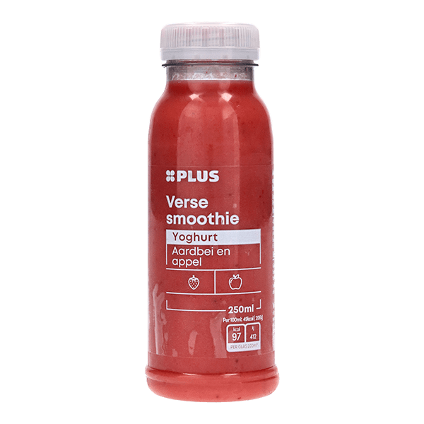 Verse smoothie yoghurt aardbei