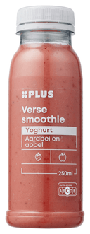 Fresh strawberry smoothie yogurt
