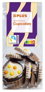 Chocoladefiguren cupcakes melk
