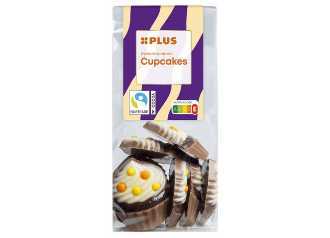 Chocoladefiguren cupcakes melk