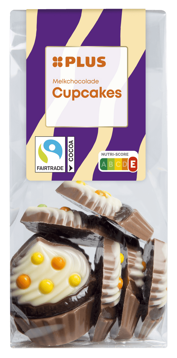 Schokoladenfiguren Cupcakes Milch