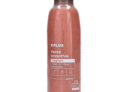 Verse smoothie yoghurt peer aardbei av