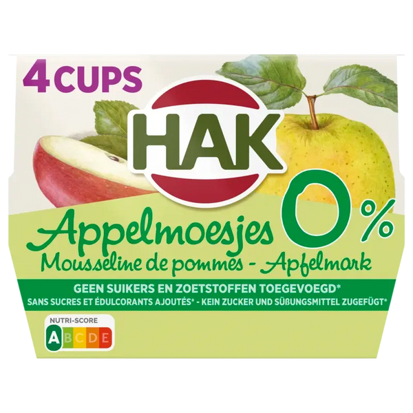 Hak Appelmoesjes 0% 4-pack