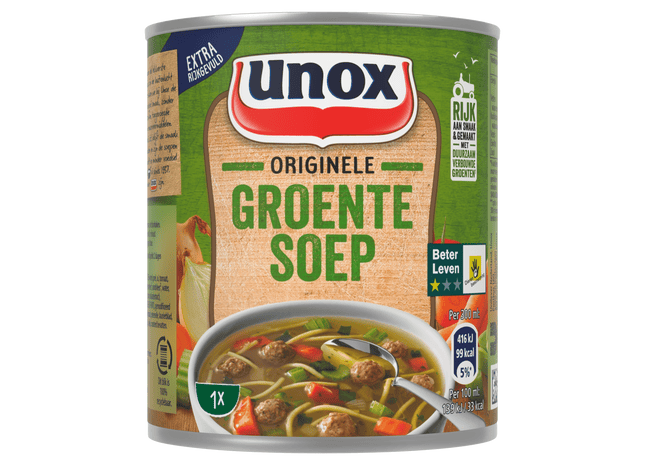 Unox Soep in blik originele groentesoep