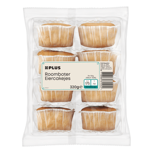 Roomboter eiercakejes