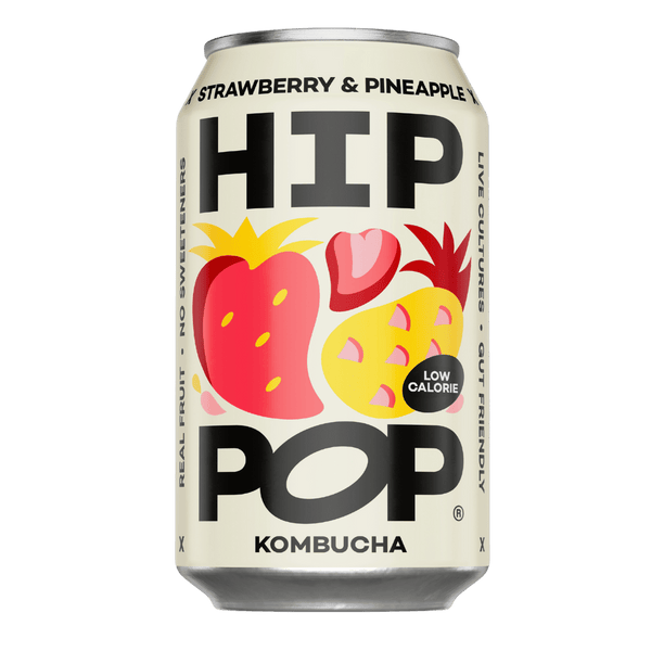 Hip Pop Kombucha Strawberry & pineapple