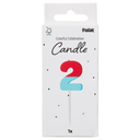 Folat Candle - Stripetastic - Number 2