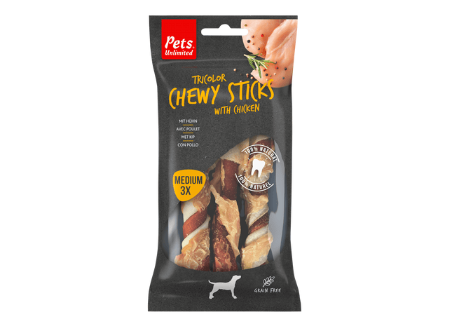 Pets Unlimited Trio Sticks mittelgroß