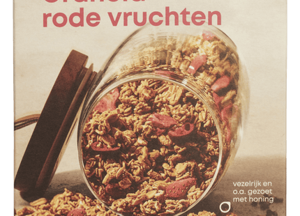 Granola rode vruchten