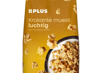 Luchtige krokante muesli graan gepoft