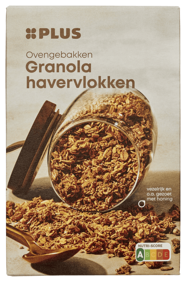 Natural granola oat flakes