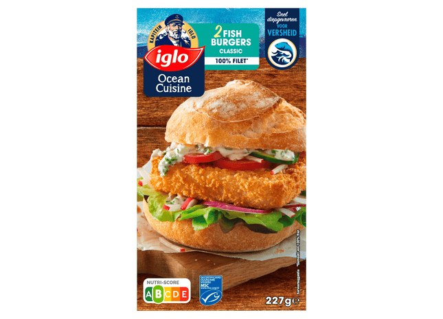 Iglo Kapiteins Klassiekers Fish Burgers