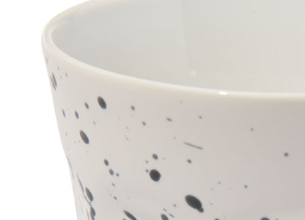 mug 250ml Mirabeau earthenware white splashes