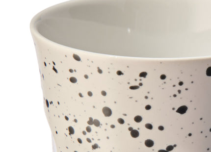 mug 330ml Mirabeau earthenware white splashes