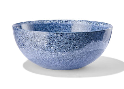 bowl Ø26cm Porto reactive glaze white/blue