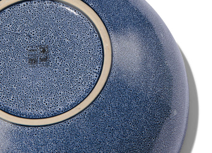 bowl Ø26cm Porto reactive glaze white/blue