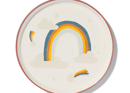 children's plate Ø19.3cm rainbow new bone terra