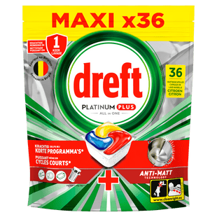 Dreft Platinum  vaatwascapsules Lemon