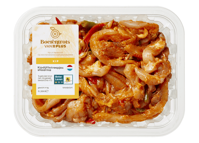 Boerentrots Kipdijfiletreepjes shoarma