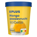 Sorbetijs mango-passievrucht