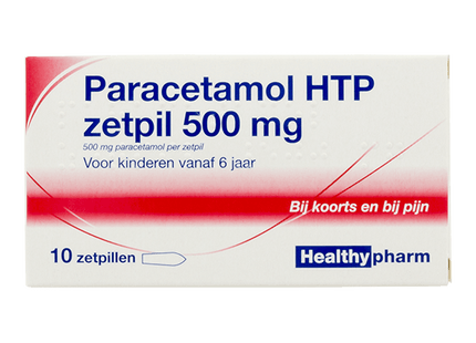 HTP Huismerk Paracetamol zetpil 500mg