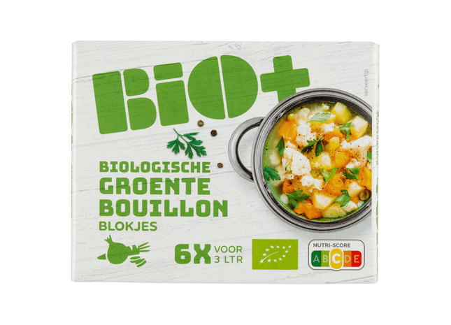 BIO+ Bouillon groente  6 blokjes