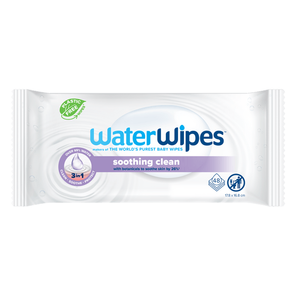 WaterWipes Soothing Clean 3-in-1