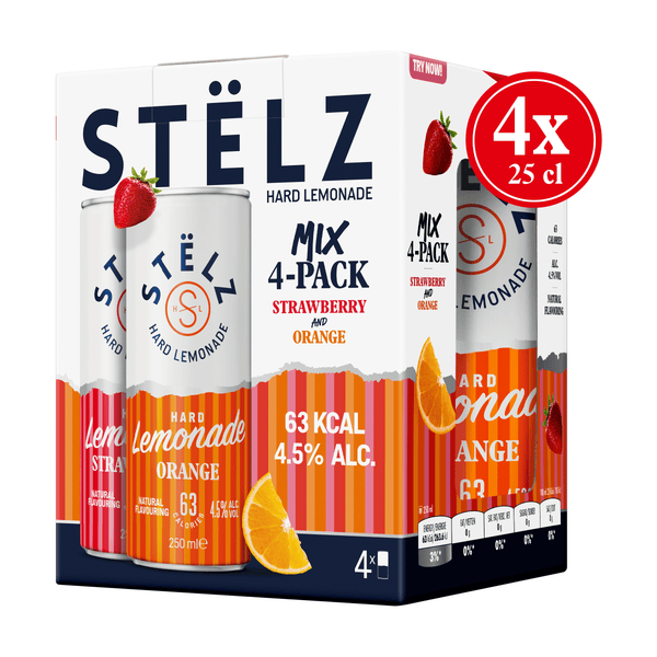Stëlz Hard Lemonade Mix Erdbeere & Orange