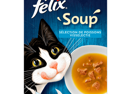 Felix Soup Original cat food fish selection