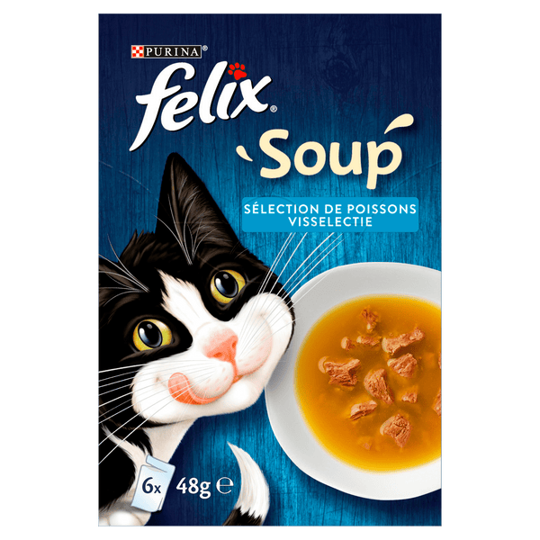 Felix Soup Original cat food fish selection