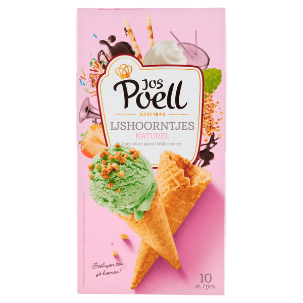 Jos Poell Eiswaffeln Natur