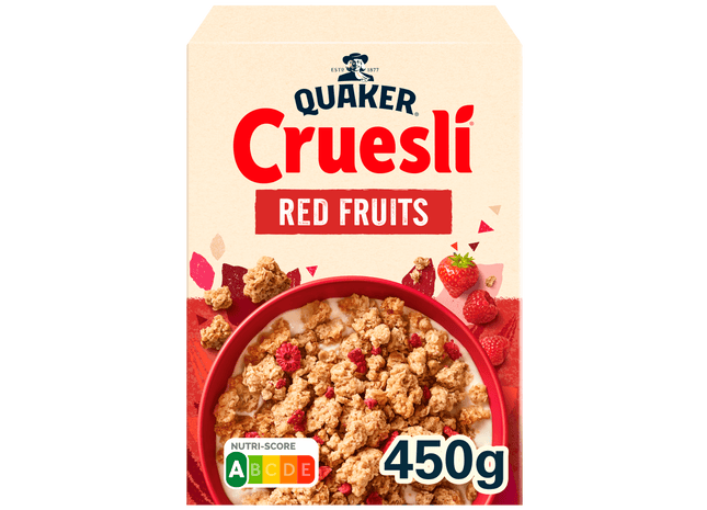 Quaker Cruesli rood fruit
