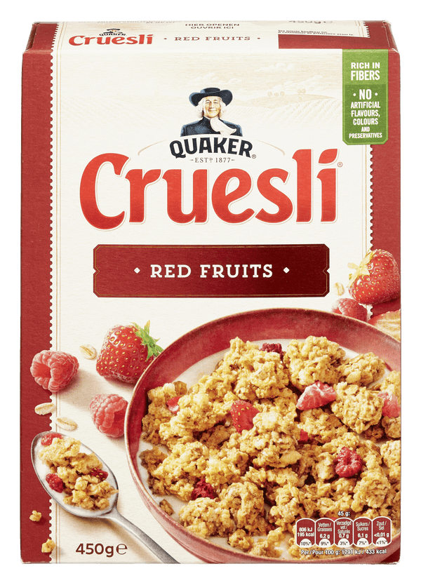 Quaker Cruesli rood fruit