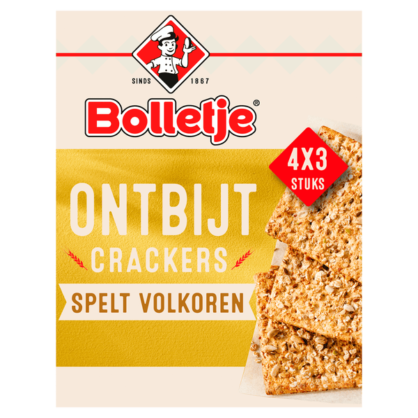 Bolletje Breakfast Crackers spelt whole grain