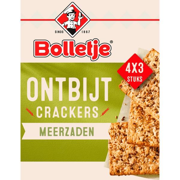Bolletje Ontbijtcrackers meerzaden