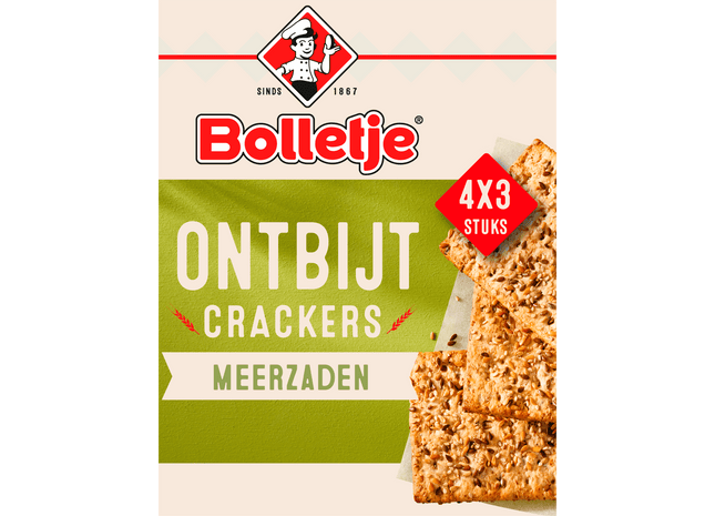 Bolletje Ontbijtcrackers meerzaden