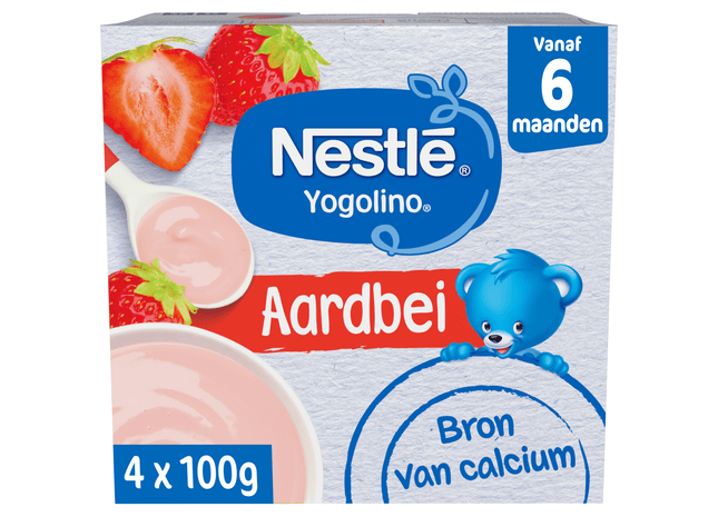 Nestlé 6+ Yogolino toetje aardbei
