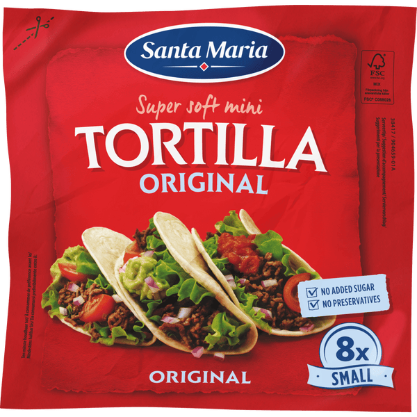Santa Maria Tortilla wrap Original mini 8st
